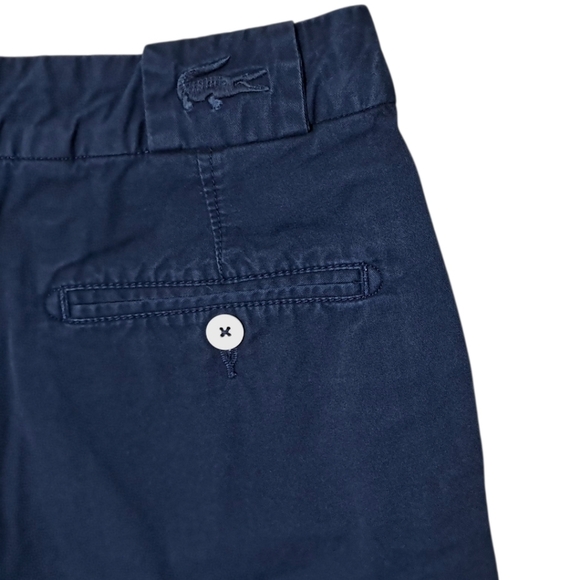 Lacoste Classic Navy Chino Shorts Size 26 - Picture 12 of 14